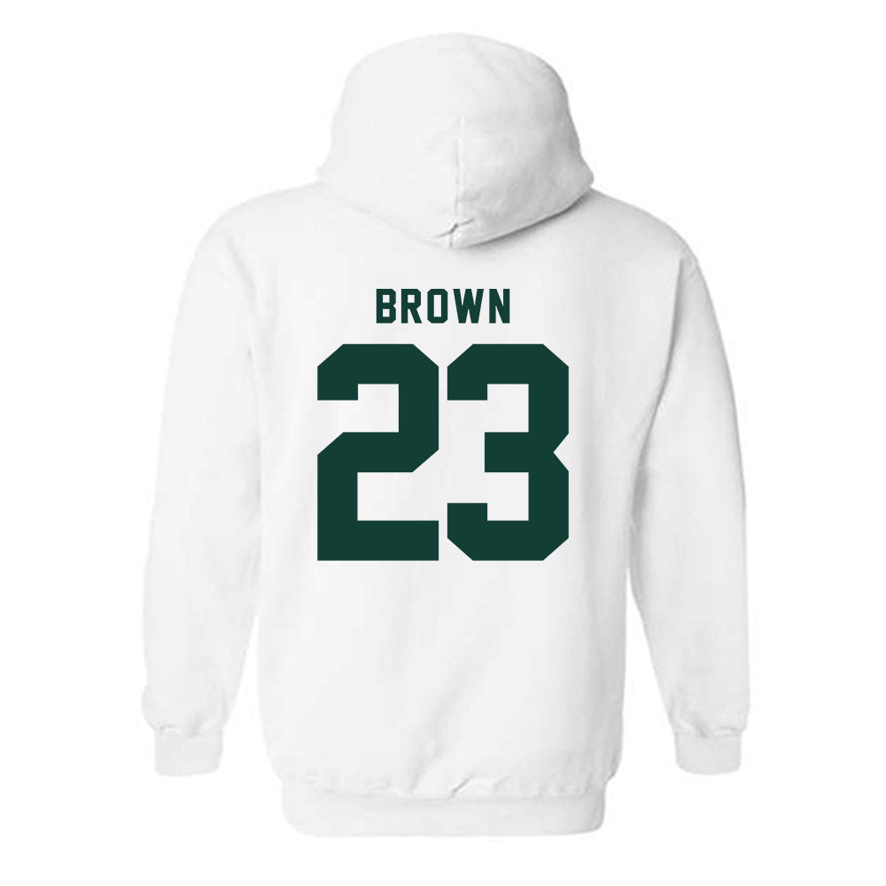 Michigan State - NCAA Women's Basketball : Jalyn Brown - Classic Shersey Hooded Sweatshirt-1