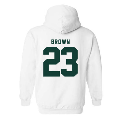 Michigan State - NCAA Women's Basketball : Jalyn Brown - Classic Shersey Hooded Sweatshirt-1