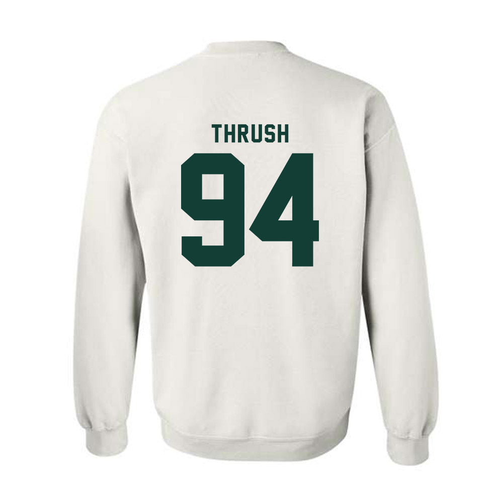 Michigan State - NCAA Football : Cal Thrush - Classic Shersey Crewneck Sweatshirt-1