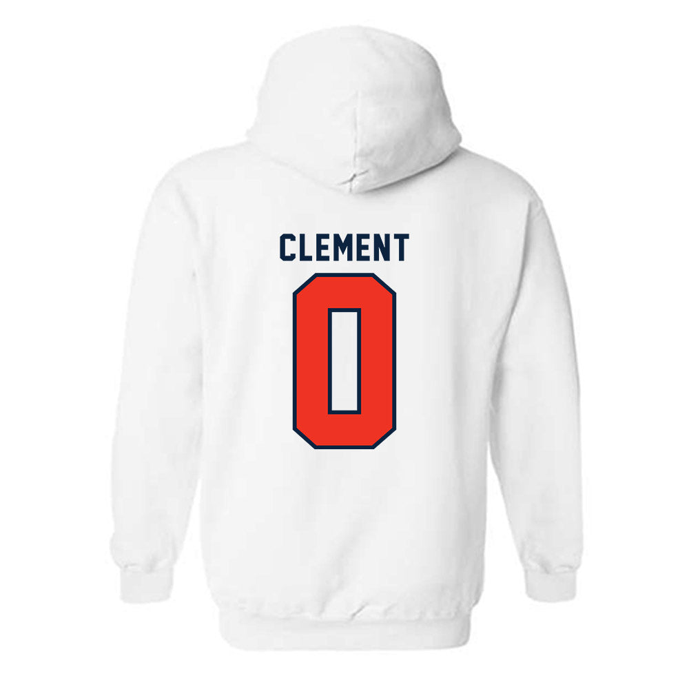 Syracuse - NCAA Football : David Clement - Classic Shersey Hooded Sweatshirt-1
