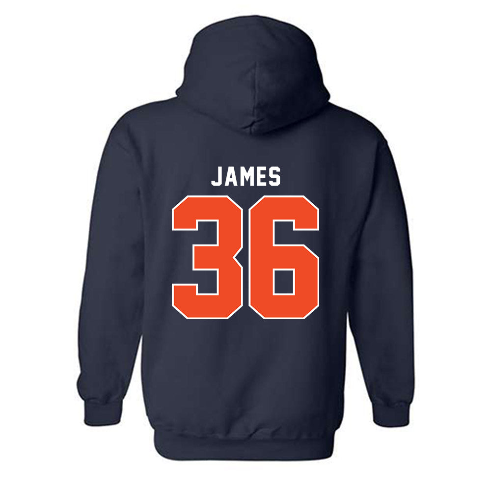 Syracuse - NCAA Football : Malachi James - Classic Shersey Hooded Sweatshirt-1