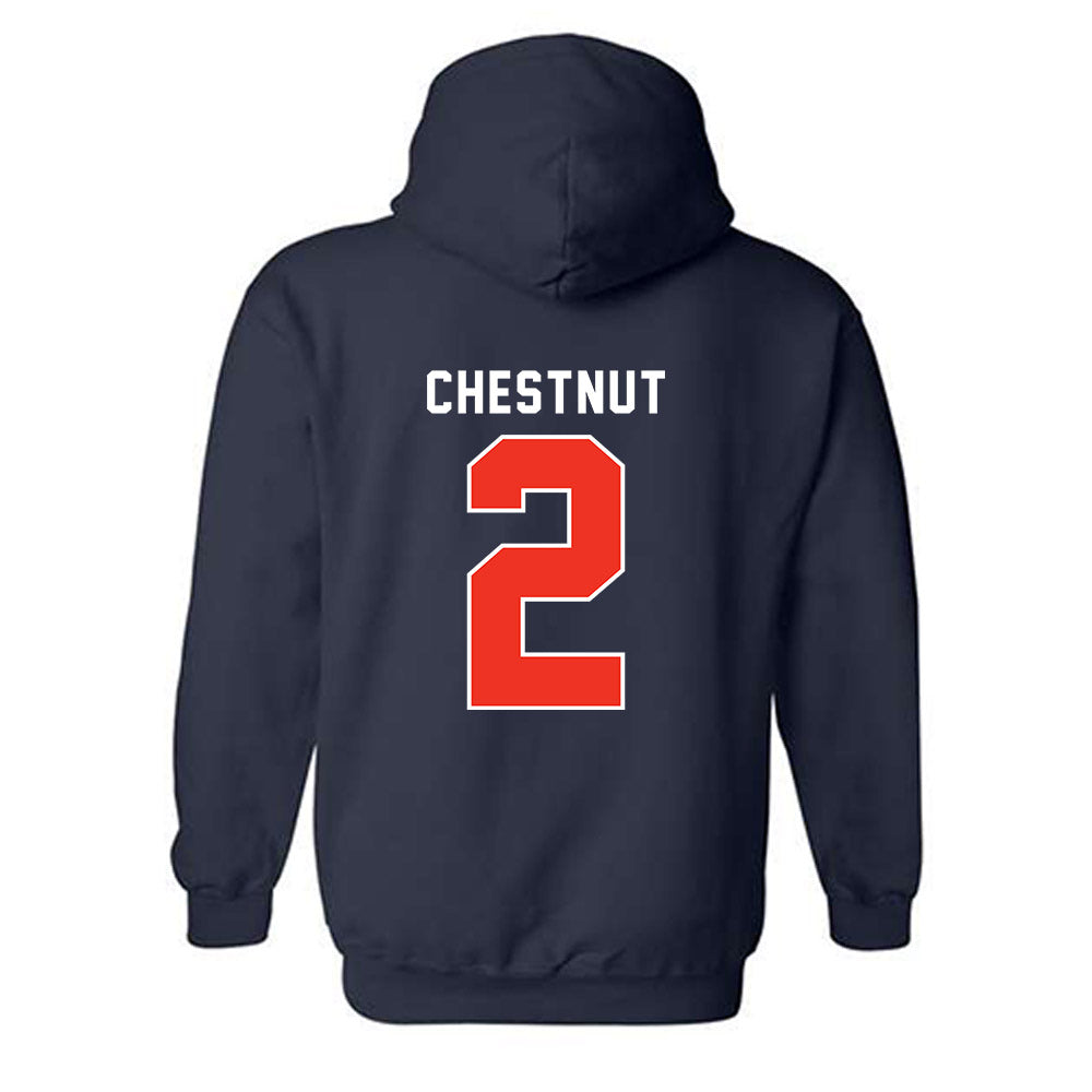 Syracuse - NCAA Football : Duce Chestnut - Classic Shersey Hooded Sweatshirt-1