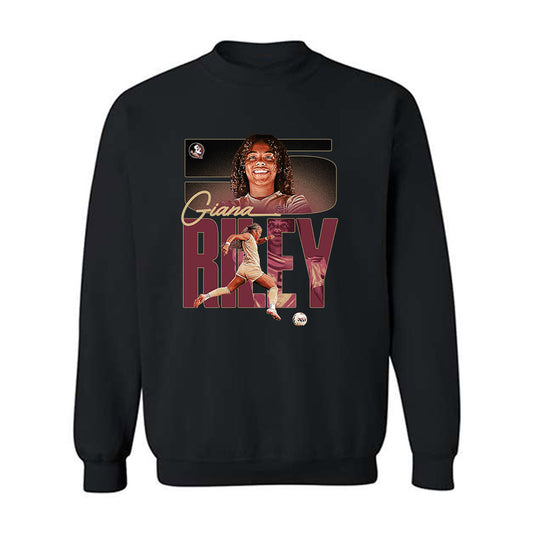 FSU - NCAA Women's Soccer : Giana Riley - Player Collage Crewneck Sweatshirt