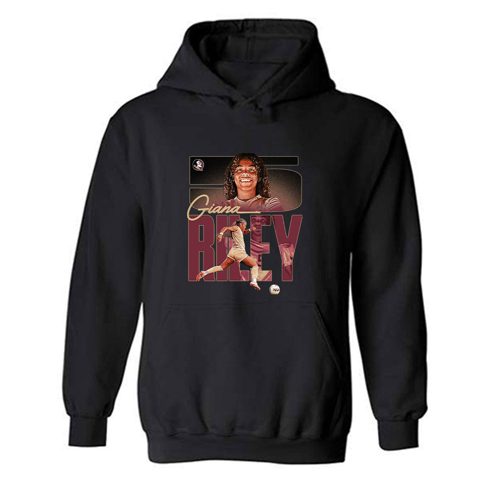 FSU - NCAA Women's Soccer : Giana Riley - Player Collage Hooded Sweatshirt