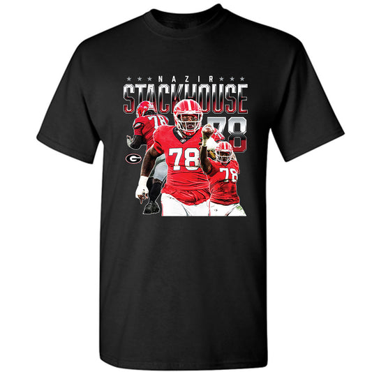 Georgia - NCAA Football : Nazir Stackhouse - Player Collage T-Shirt-0