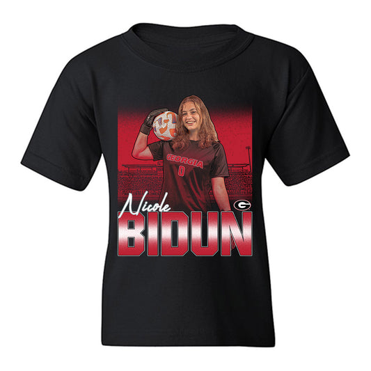 Georgia - NCAA Women's Soccer : Nicole Bidun - Player Collage Youth T-Shirt-0