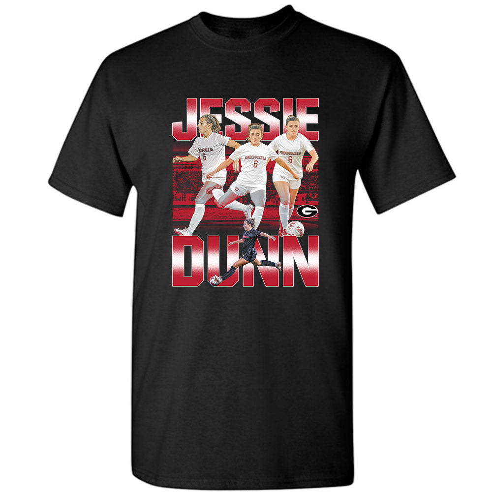 Georgia - NCAA Women's Soccer : Jessie Dunn - Player Collage T-Shirt-0