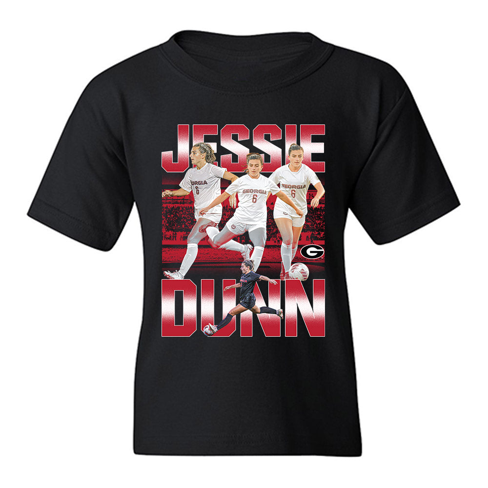 Georgia - NCAA Women's Soccer : Jessie Dunn - Player Collage Youth T-Shirt-0