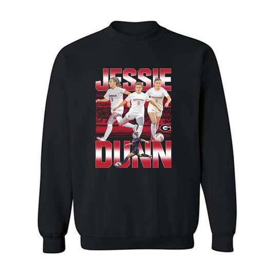 Georgia - NCAA Women's Soccer : Jessie Dunn - Player Collage Crewneck Sweatshirt-0