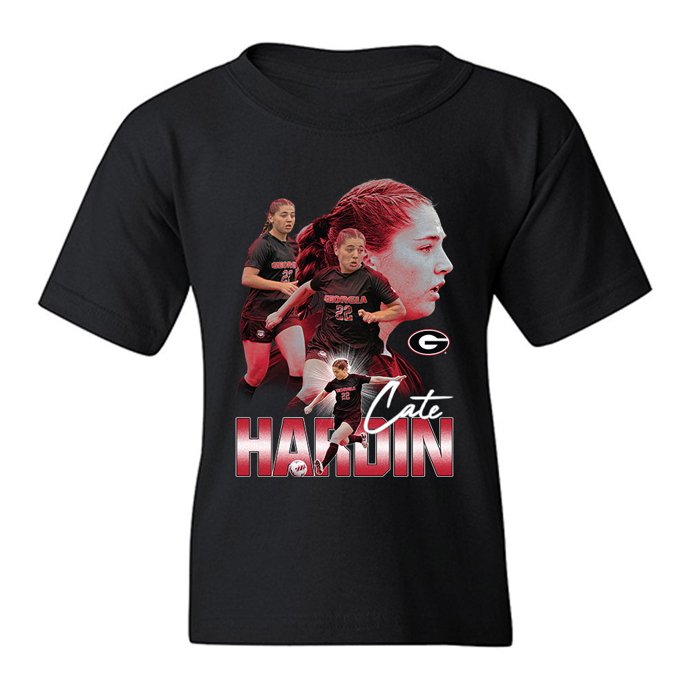 Georgia - NCAA Women's Soccer : Cate Hardin - Player Collage Youth T-Shirt-0