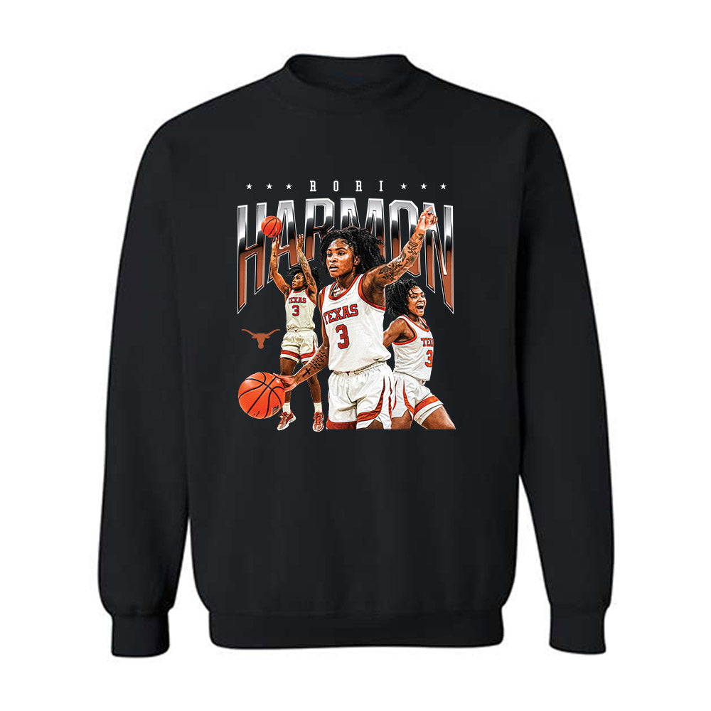 Texas - NCAA Women's Basketball : Rori Harmon - Crewneck Sweatshirt