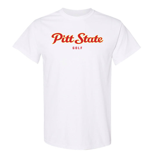Pitt State - NCAA Men's Golf : David Hobart - T-Shirt-0