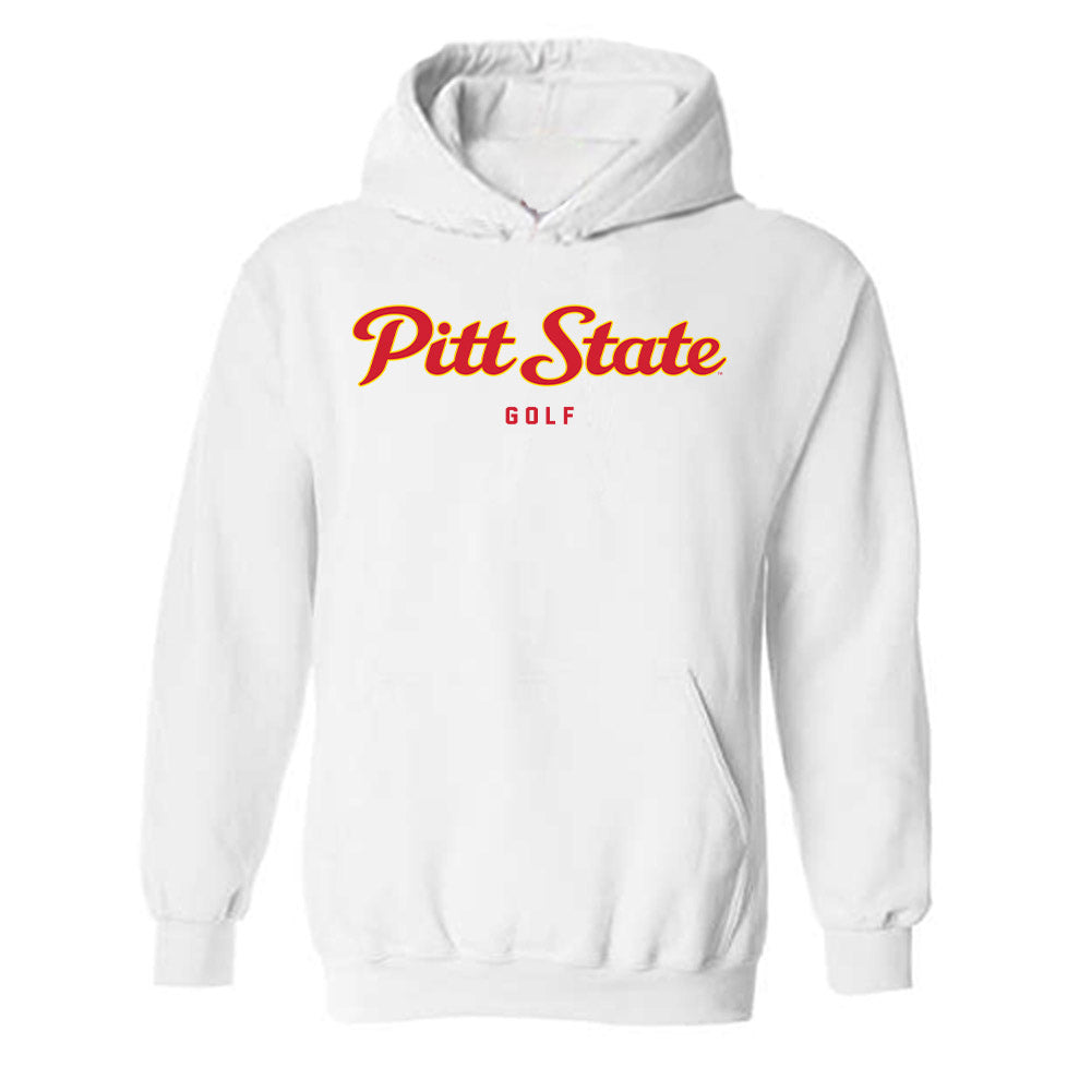 Pitt State - NCAA Men's Golf : Mason White - Hooded Sweatshirt-0