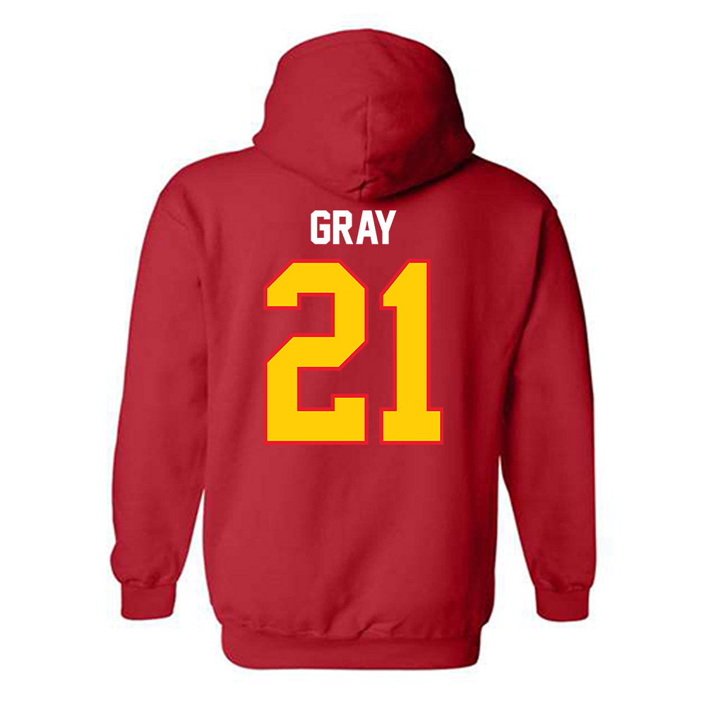 Pitt State - NCAA Women's Soccer : Trinity Gray - Hooded Sweatshirt-1