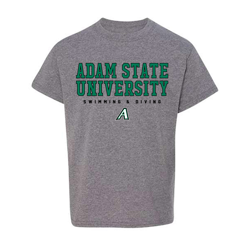 Adams State - NCAA Men's Swimming & Diving : Eric Branco - Youth T-Shirt-0