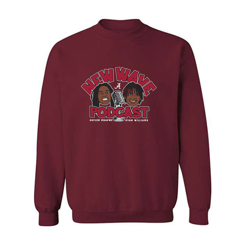 Alabama - NCAA Football : New Wave Podcast Crewneck Sweatshirt