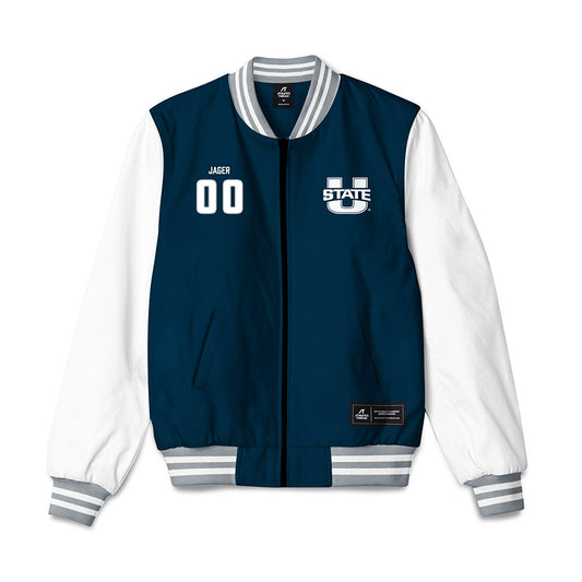 Utah State - NCAA Football : Abe Jager - Bomber Jacket-0