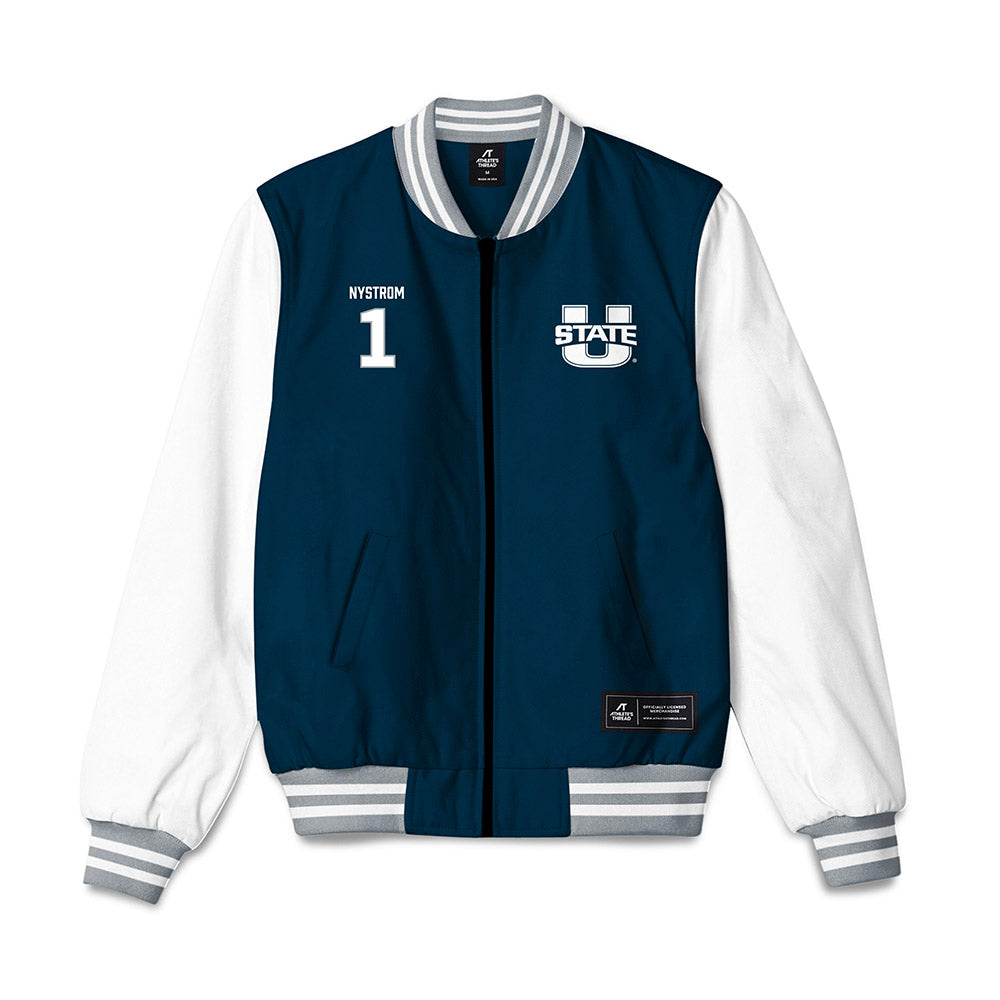 Utah State - NCAA Women's Soccer : Ivy Nystrom - Bomber Jacket-0