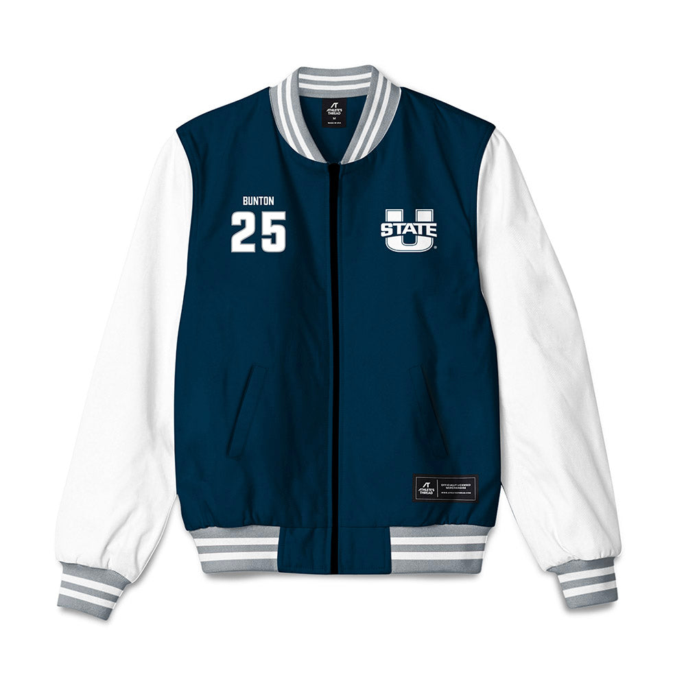 Utah State - NCAA Softball : Alex Bunton - Bomber Jacket-0