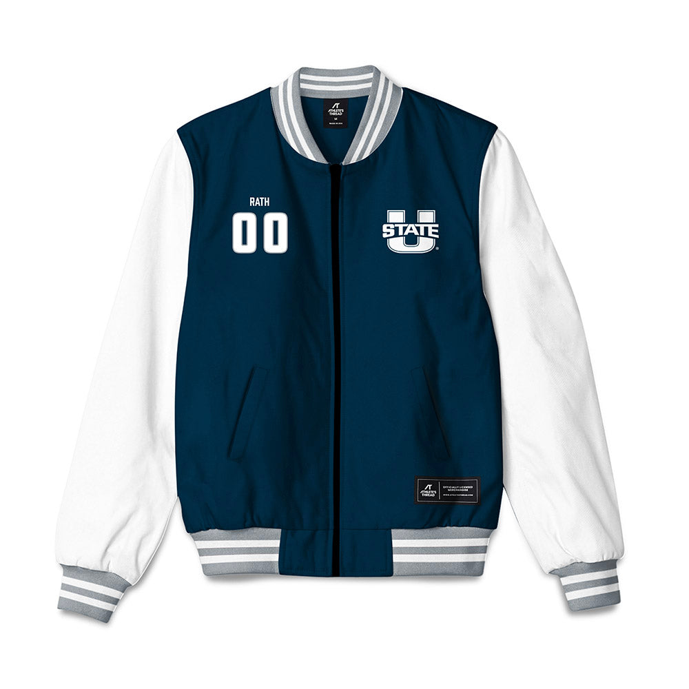 Utah State - NCAA Women's Soccer : Taylor Rath - Bomber Jacket-0