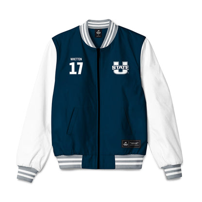 Utah State - NCAA Baseball : Davis Whetten - Bomber Jacket-0