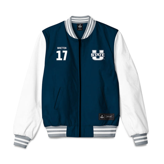 Utah State - NCAA Baseball : Davis Whetten - Bomber Jacket-0