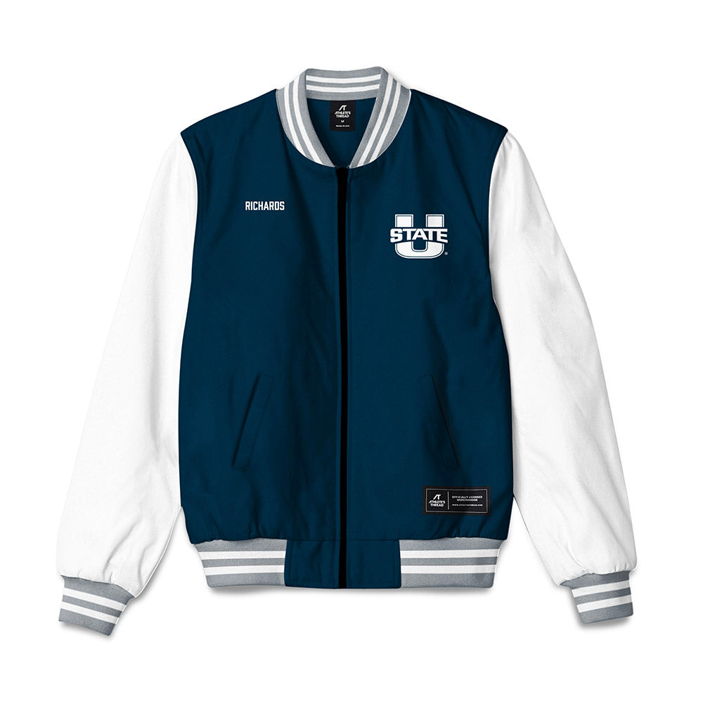 Utah State - NCAA Men's Track & Field : Javin Richards - Bomber Jacket