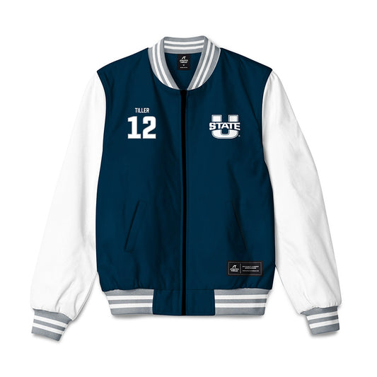Utah State - NCAA Football : CJ Tiller - Bomber Jacket-0
