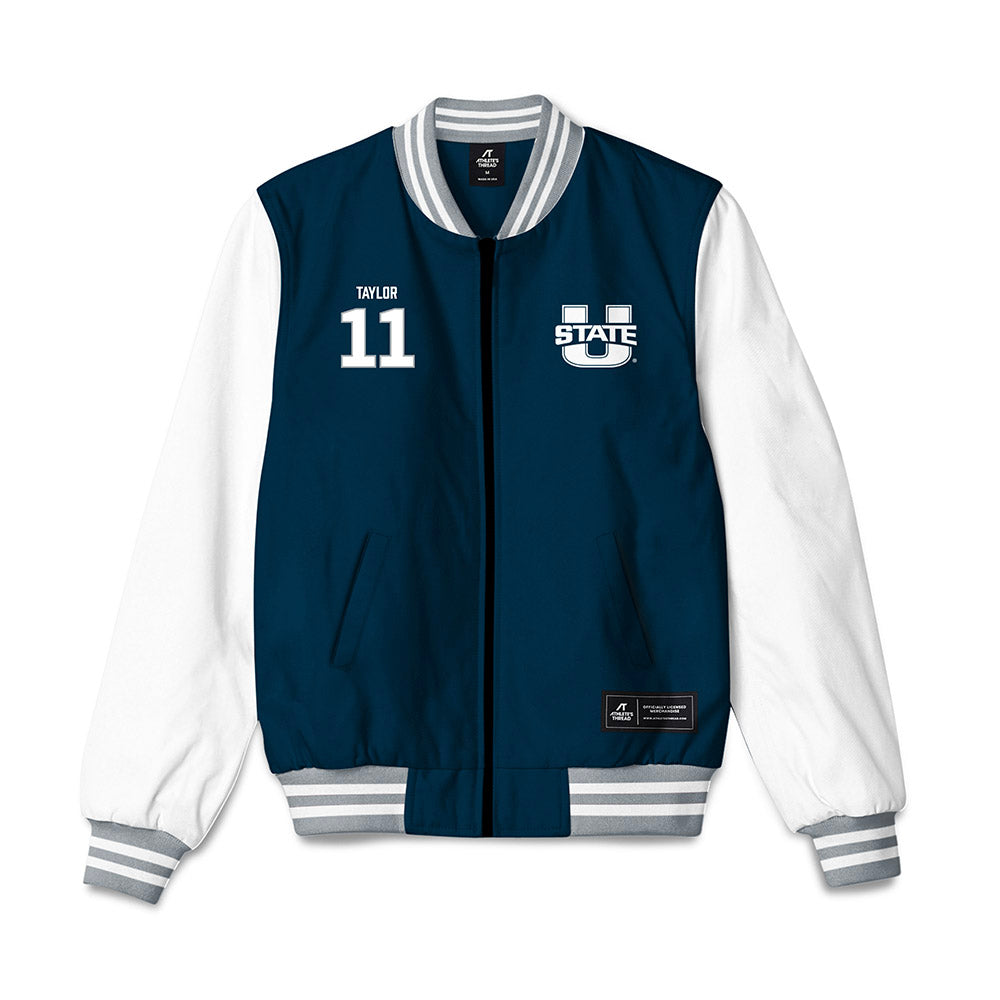 Utah State - NCAA Football : Bryson Taylor - Bomber Jacket-0