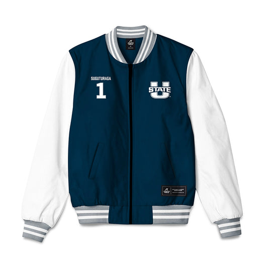 Utah State - NCAA Women's Basketball : Samiana Suguturaga - Bomber Jacket