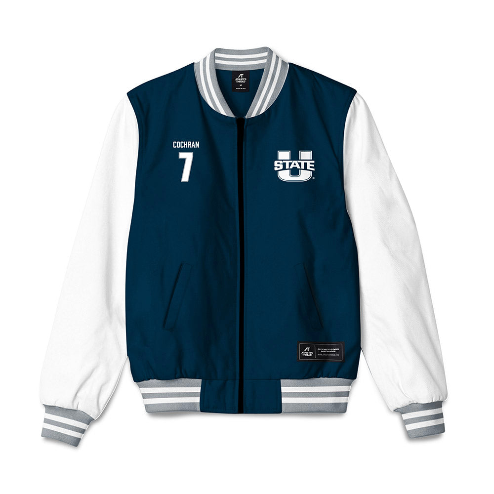Utah State - NCAA Softball : Kendall Cochran - Bomber Jacket-0