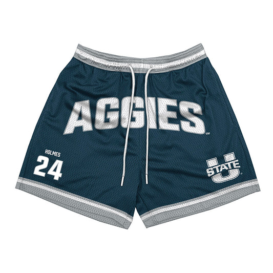 Utah State - NCAA Football : William Holmes - Shorts-0