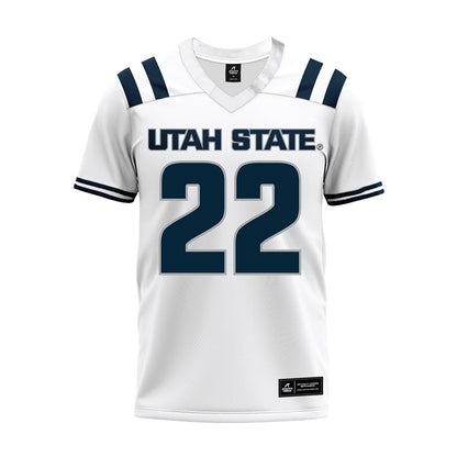 Utah State - NCAA Football : Courage Ugo - Premium Football Jersey-0