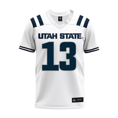 Utah State - NCAA Football : Hyrum Hatch - Premium Football Jersey-0