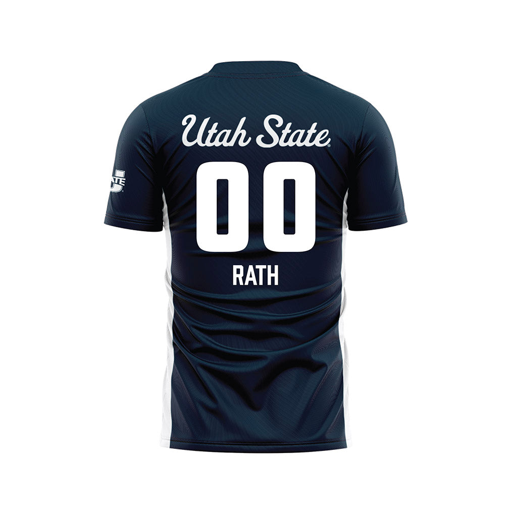 Utah State - NCAA Women's Soccer : Taylor Rath - Soccer Jersey-1