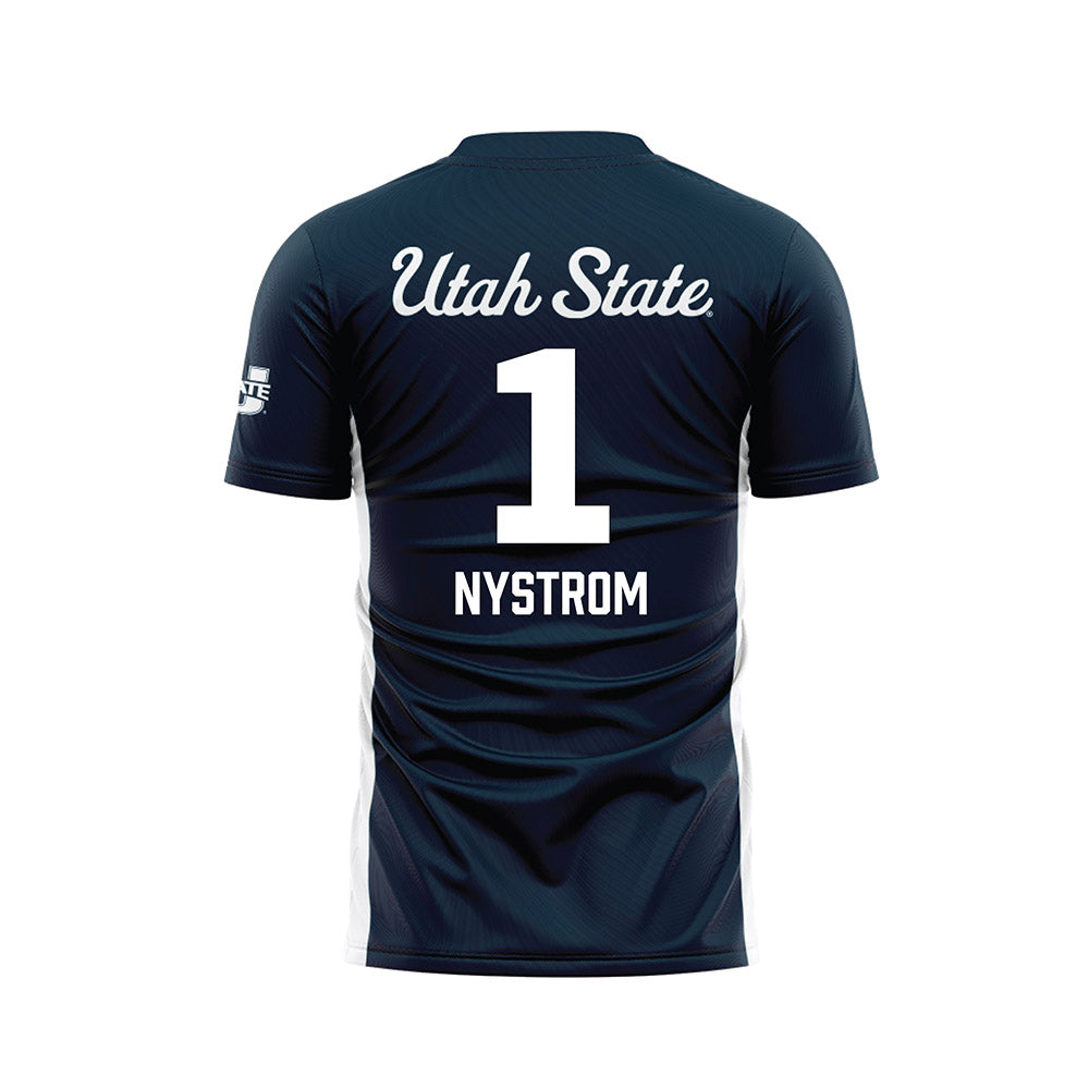 Utah State - NCAA Women's Soccer : Ivy Nystrom - Soccer Jersey-1