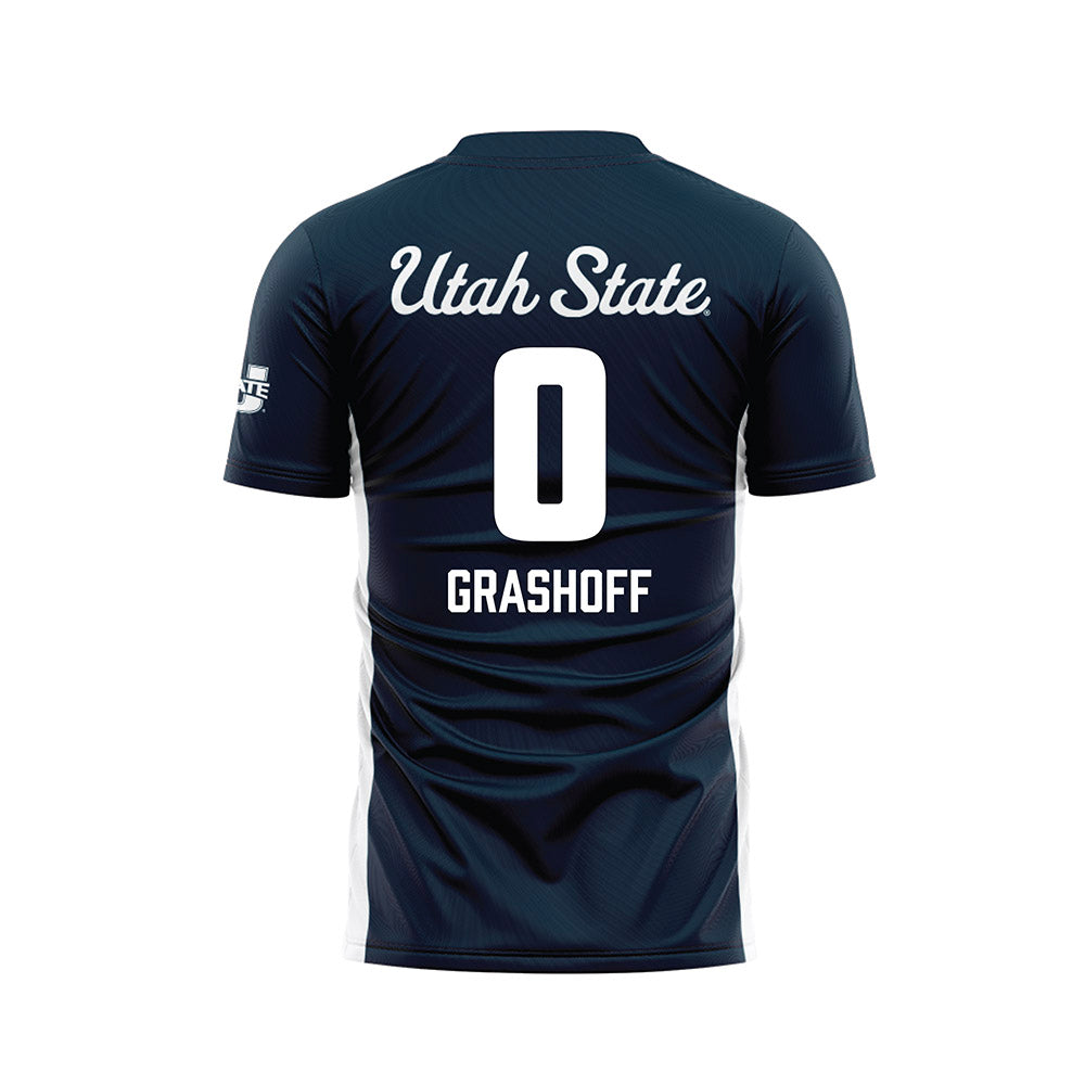 Utah State - NCAA Women's Soccer : Allee Grashoff - Soccer Jersey-1