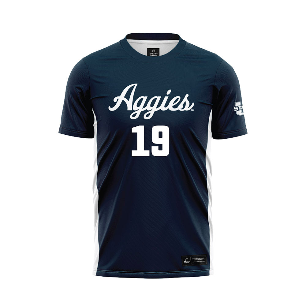 Utah State - NCAA Women's Soccer : Austin Miller - Soccer Jersey-0