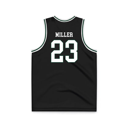 Portland State - NCAA Men's Basketball : Terri Miller - Black Basketball Jersey-1