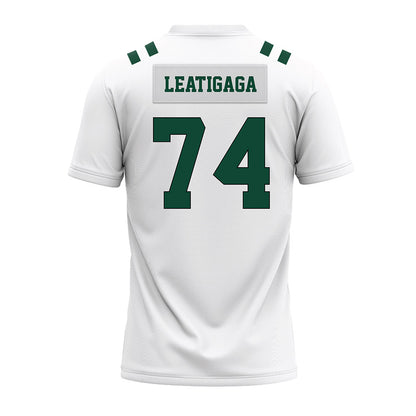 Portland State - NCAA Football : Pule Leatigaga - White Premium Football Jersey