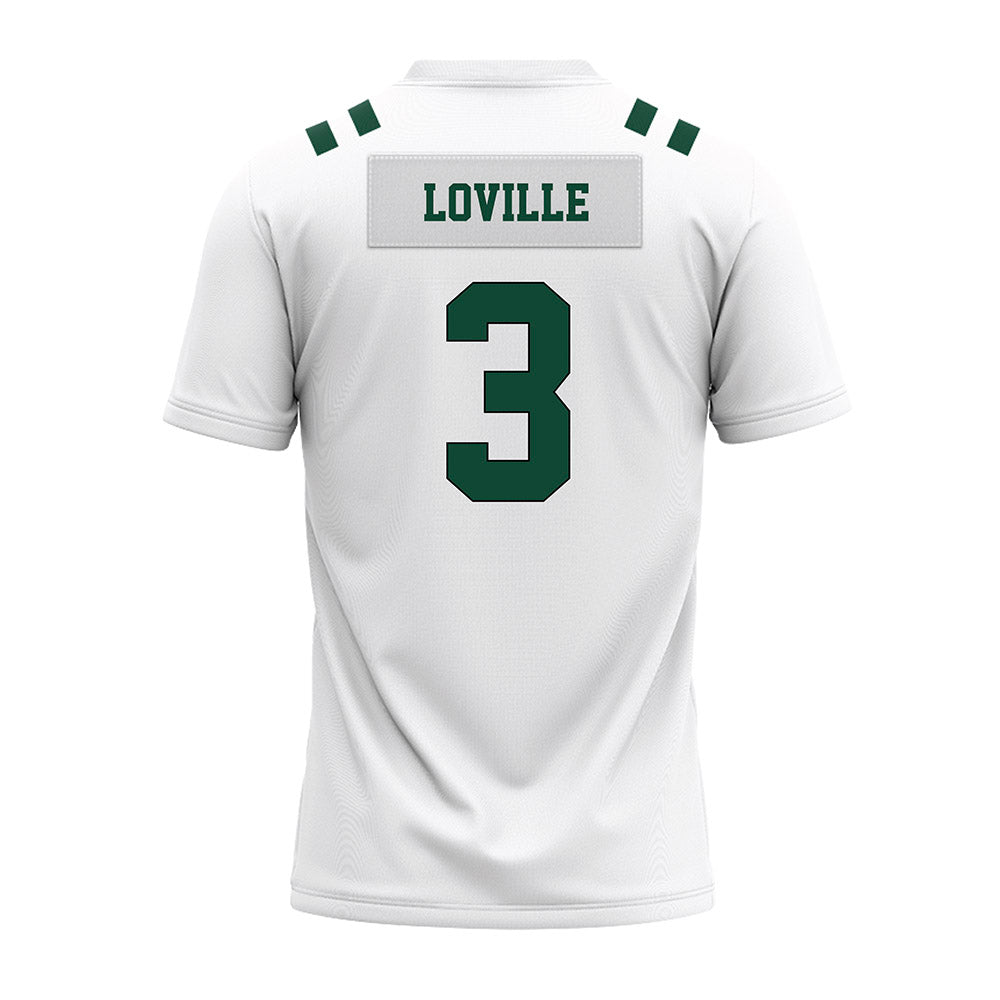 Portland State - NCAA Football : Terence Loville - White Premium Football Jersey-1
