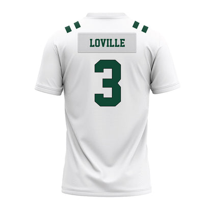 Portland State - NCAA Football : Terence Loville - White Premium Football Jersey-1