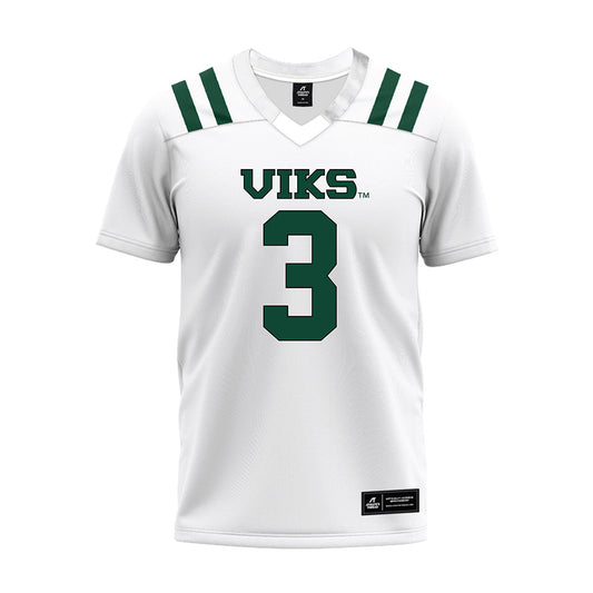 Portland State - NCAA Football : Terence Loville - White Premium Football Jersey-0