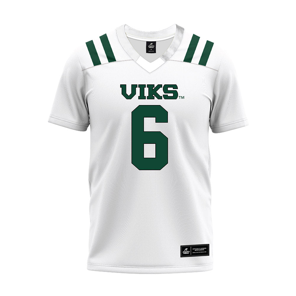 Portland State - NCAA Football : Cru Newman - White Premium Football Jersey-0