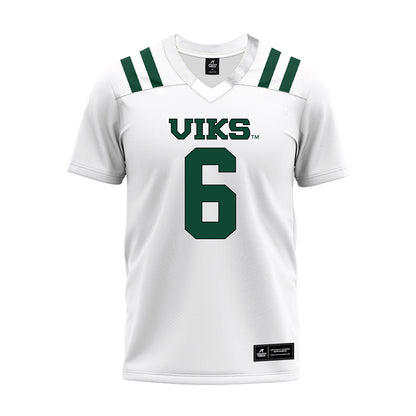 Portland State - NCAA Football : Cru Newman - White Premium Football Jersey-0