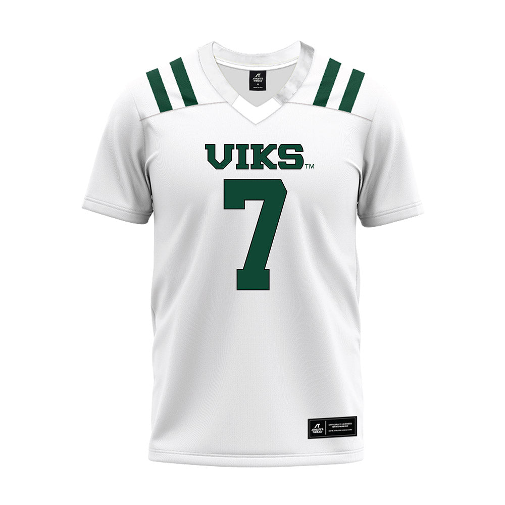 Portland State - NCAA Football : CJ Jordan - White Premium Football Jersey-0