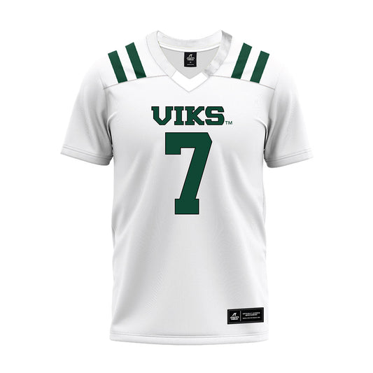 Portland State - NCAA Football : CJ Jordan - White Premium Football Jersey-0
