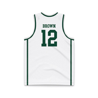 Portland State - NCAA Women's Basketball : Kyleigh Brown - White Basketball Jersey-1