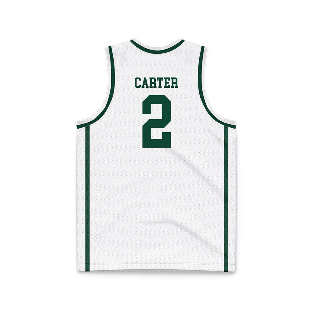 Portland State - NCAA Women's Basketball : Jamia Carter - White Basketball Jersey-1