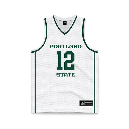 Portland State - NCAA Women's Basketball : Kyleigh Brown - White Basketball Jersey-0